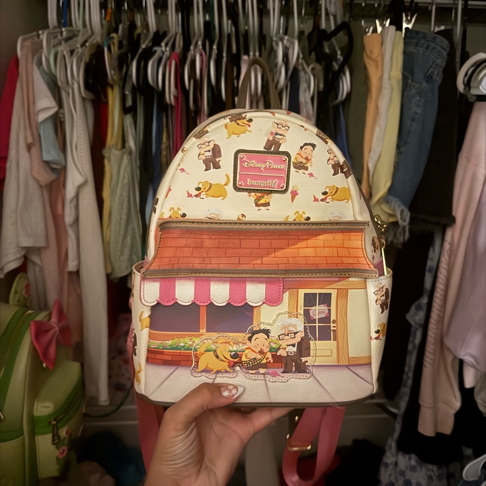 Loungefly Disney Cream and Pink Backpack